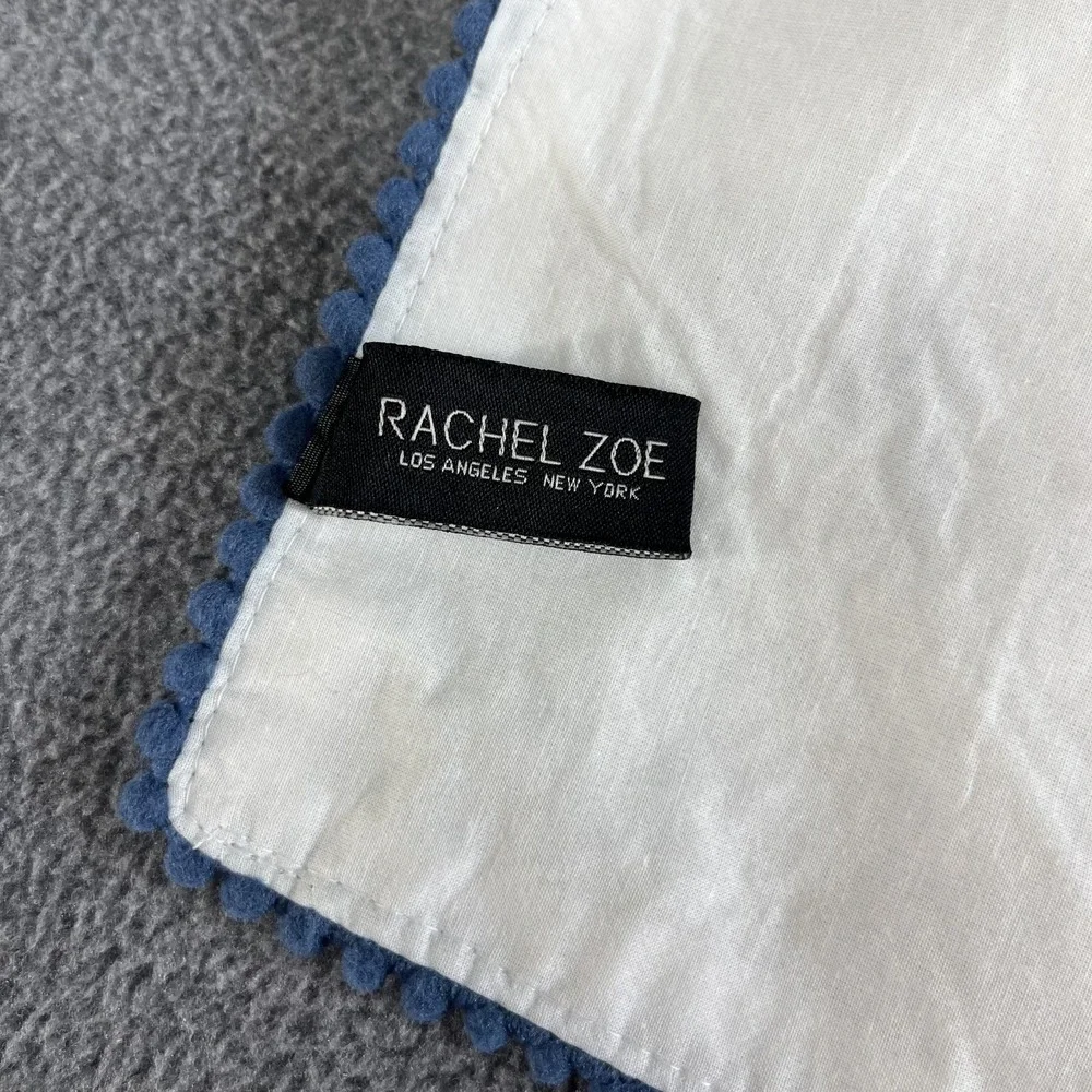 Rachel Zoe placemats Set of 4 Embroidered Dove‎ Peace 13 x 19 silver sparkle